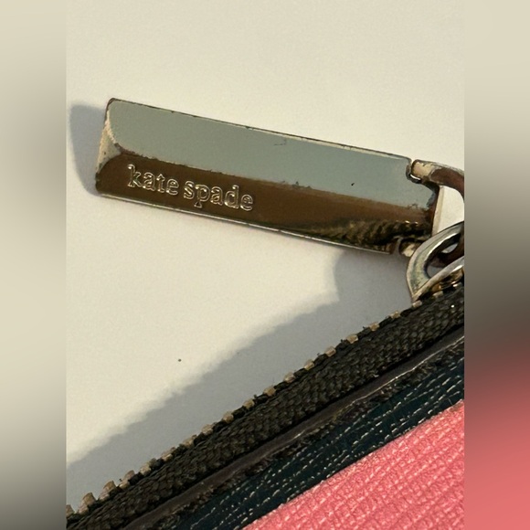 Kate Spade‎ Sylvia Continental Wristlet Wallet Pink Preppy Bold Stripe - Picture 8 of 10